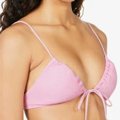 Seafolly Sea Dive Textured Triangle Bikini Top -Outlet Pique Style Store R04131526 PARFAITPINK ALT04