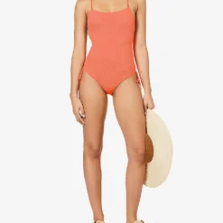 Seafolly Sea Dive Textured Swimsuit -Outlet Pique Style Store R04131529 MANDARIN ALT01