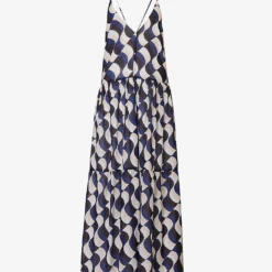 Seafolly Modern Take Abstract-print Cotton Maxi Dress