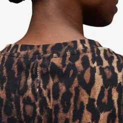 AllSaints Anita Leopard-print Cotton-jersey Top 8 AllSaints Anita Leopard-print Cotton-jersey Top -Outlet Pique Style Store R04131945 NATURALBROWN ALT03
