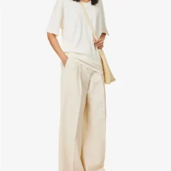 Lemaire Relaxed-fit Round-neck Cotton T-shirt -Outlet Pique Style Store R04132308 LIGHTCREAM ALT01