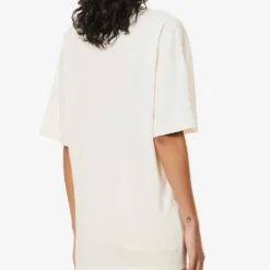 Lemaire Relaxed-fit Round-neck Cotton T-shirt -Outlet Pique Style Store R04132308 LIGHTCREAM ALT03