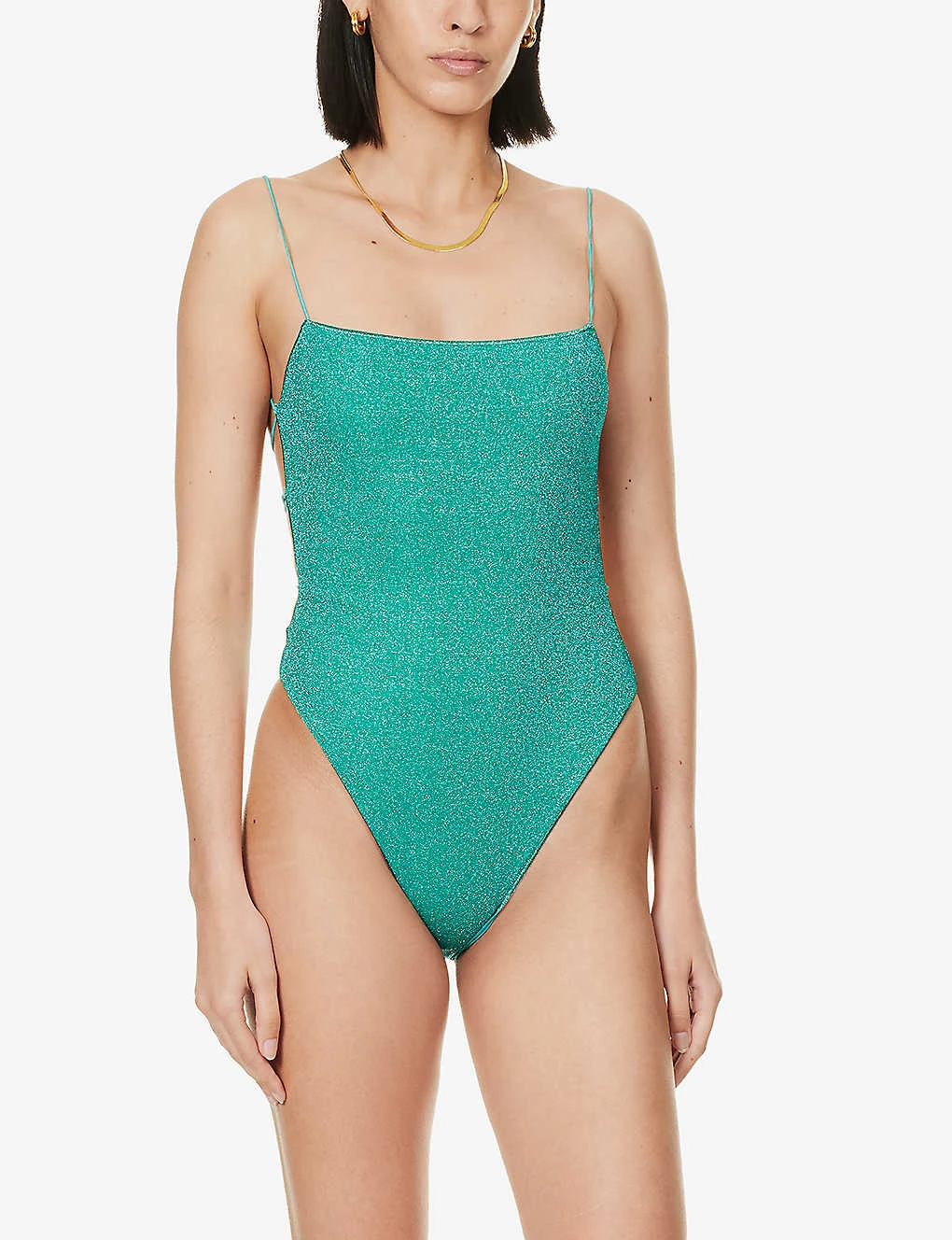 OSEREE Lumière Metallic-weave Swimsuit 2 OSEREE Lumière Metallic-weave Swimsuit - Image 2