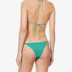 OSEREE Lumière Metallic-weave Bikini Set 6 OSEREE Lumière Metallic-weave Bikini Set -Outlet Pique Style Store R04132770 AQUAMARINE ALT02