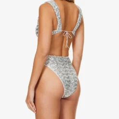 OSEREE Sequin-embellished High-rise Bikini Set 6 OSEREE Sequin-embellished High-rise Bikini Set -Outlet Pique Style Store R04132778 SILVER ALT02