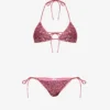 OSEREE Sequin-embellished Mid-rise Bikini Set