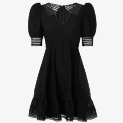 By Malina Abby V-neck Woven Mini Dress