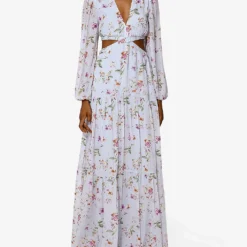 By Malina Hollie Floral-print Woven Maxi Dress -Outlet Pique Style Store R04133219 SOFTFLORALSKYBLUE ALT01