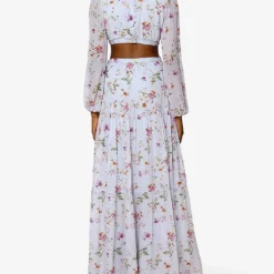 By Malina Hollie Floral-print Woven Maxi Dress -Outlet Pique Style Store R04133219 SOFTFLORALSKYBLUE ALT03