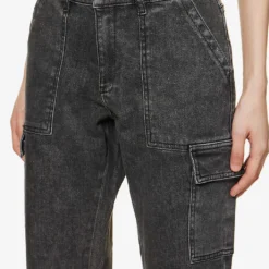 Ikks Combat Tapered-leg Mid-rise Cropped Jeans 10 Ikks Combat Tapered-leg Mid-rise Cropped Jeans -Outlet Pique Style Store R04133250 CHARCOALGREY ALT04