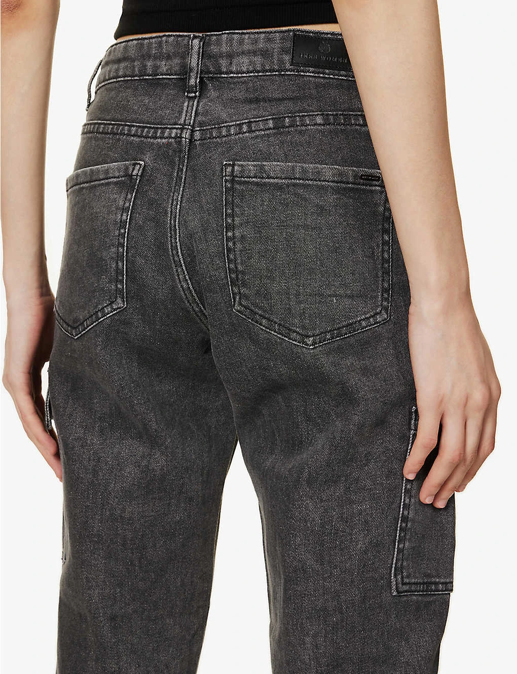 Ikks Combat Tapered-leg Mid-rise Cropped Jeans 6 Ikks Combat Tapered-leg Mid-rise Cropped Jeans - Image 6
