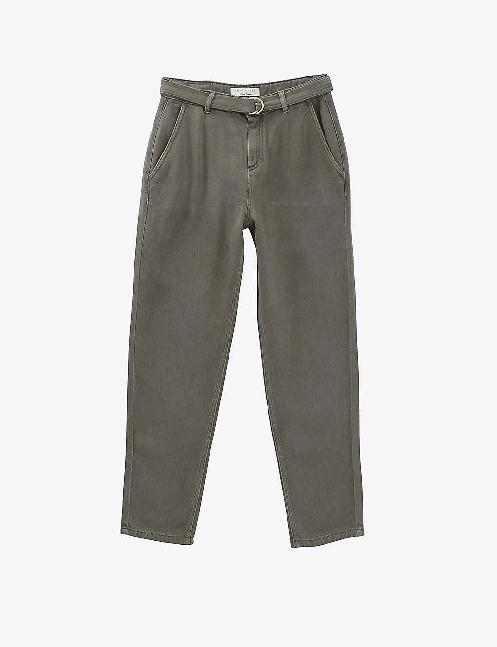 Ikks Baggy Buckle-belt Tapered-leg Mid-rise Jeans 1 Ikks Baggy Buckle-belt Tapered-leg Mid-rise Jeans