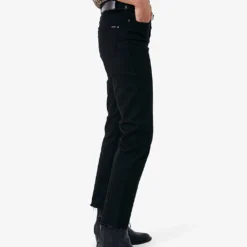Ikks Straight-leg High-rise Stretch-denim Jeans -Outlet Pique Style Store R04133252 BLACK ALT03
