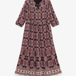 Ikks Boho-print Woven Maxi Dress