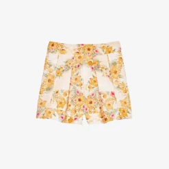 Maje Floral Print High-rise Cotton Shorts