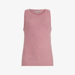 AllSaints Rina Round-neck Stretch-woven Tank Top