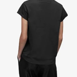 AllSaints Anna Trinity Graphic-print Short-sleeve Organic-cotton T-shirt -Outlet Pique Style Store R04134785 WASHEDBLACK ALT03