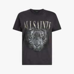 AllSaints Anna Trinity Graphic-print Short-sleeve Organic-cotton T-shirt