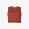 AllSaints Rina Cropped Stretch-lyocell TENCEL™ Top