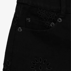 THE KOOPLES Embroidered Cut-off Denim Shorts 9 THE KOOPLES Embroidered Cut-off Denim Shorts -Outlet Pique Style Store R04135420 BLA01 ALT04