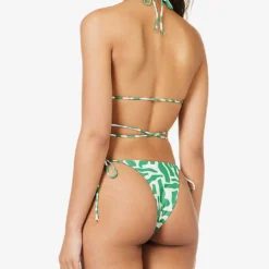 Faithfull The Brand Marzia Abstract-print Stretch-recycled Polyamide Bikini Top -Outlet Pique Style Store R04135572 TULLIPRINTGREEN ALT03