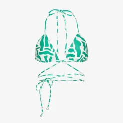 Faithfull The Brand Marzia Abstract-print Stretch-recycled Polyamide Bikini Top