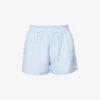Faithfull The Brand Elva High-rise Cotton-poplin Shorts