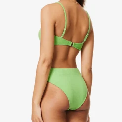 Faithfull The Brand Adara Scoop-neck Bikini Top -Outlet Pique Style Store R04135587 KIWIFRUIT ALT03
