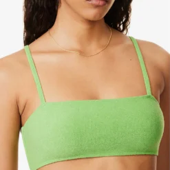 Faithfull The Brand Adara Scoop-neck Bikini Top -Outlet Pique Style Store R04135587 KIWIFRUIT ALT04
