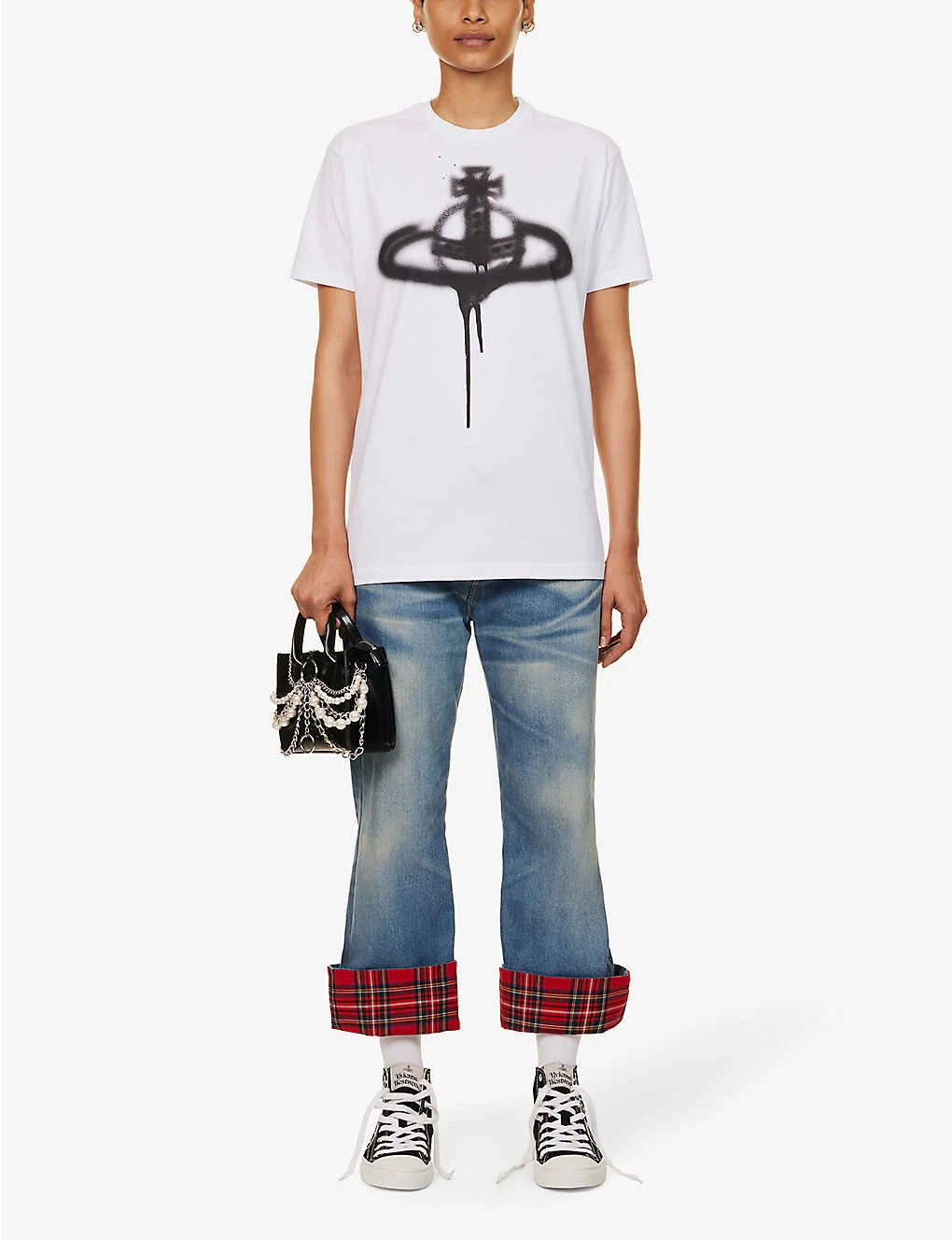Vivienne Westwood Spray Orb Graphic-print Cotton T-shirt 2 Vivienne Westwood Spray Orb Graphic-print Cotton T-shirt - Image 2