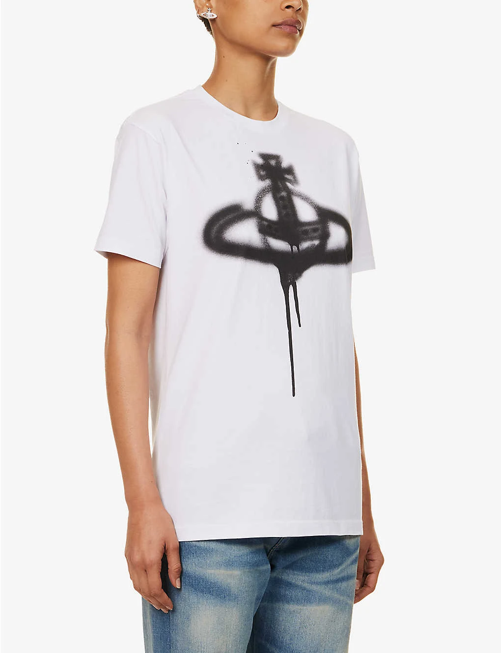 Vivienne Westwood Spray Orb Graphic-print Cotton T-shirt 3 Vivienne Westwood Spray Orb Graphic-print Cotton T-shirt - Image 3