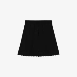 THE KOOPLES Scalloped-hem Knitted Mini Skirt