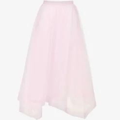 Alexander McQueen Flared-hem Mid-rise Mesh Midi Skirt