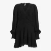 AllSaints Zora Ruffled Woven Mini Dress