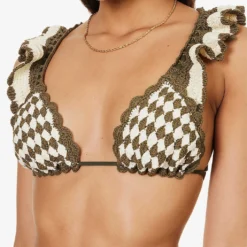 Zimmermann Devi Crochet Bikini -Outlet Pique Style Store R04136559 KHAKICREAM ALT04