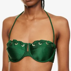 Zimmermann Devi Balconette Bikini Top -Outlet Pique Style Store R04136560 EMERALD ALT04