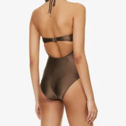 Zimmermann Devi Eyelet Balconette Swimsuit -Outlet Pique Style Store R04136562 CHOCOLATE ALT02