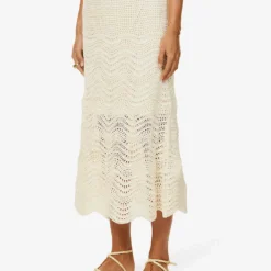 Zimmermann Zim Devi Textured Knit Skrt -Outlet Pique Style Store R04136566 CREAM ALT02