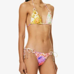 Zimmermann Raie Floral-print Bikini Set -Outlet Pique Style Store R04136570 SPLICED ALT02
