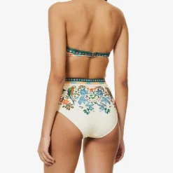 Zimmermann Ginger Floral-print Balconette Bikini Top -Outlet Pique Style Store R04136571 CREAMMULTI ALT02
