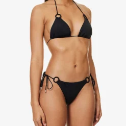 Zimmermann Ginger Ring Hoop-embellished Bikini -Outlet Pique Style Store R04136573 NOIR ALT02