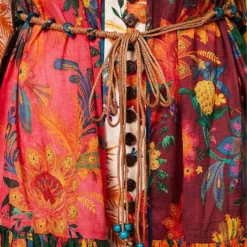 Zimmermann Ginger Lantern Floral-print Cotton Mini Dress -Outlet Pique Style Store R04136574 SPLICED ALT04