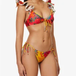 Zimmermann Ginger Frill Ruffled-shoulder Bikini -Outlet Pique Style Store R04136575 SPLICED ALT02