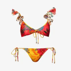 Zimmermann Ginger Frill Ruffled-shoulder Bikini