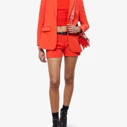 THE KOOPLES Tailored Straight-leg Stretch-woven Shorts -Outlet Pique Style Store R04136827 ORA02 ALT01