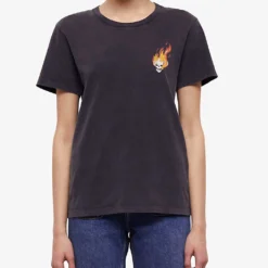 THE KOOPLES Graphic-print Cotton-jersey T-shirt -Outlet Pique Style Store R04137031 BLA55 ALT02