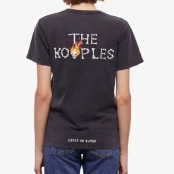 THE KOOPLES Graphic-print Cotton-jersey T-shirt -Outlet Pique Style Store R04137031 BLA55 ALT03