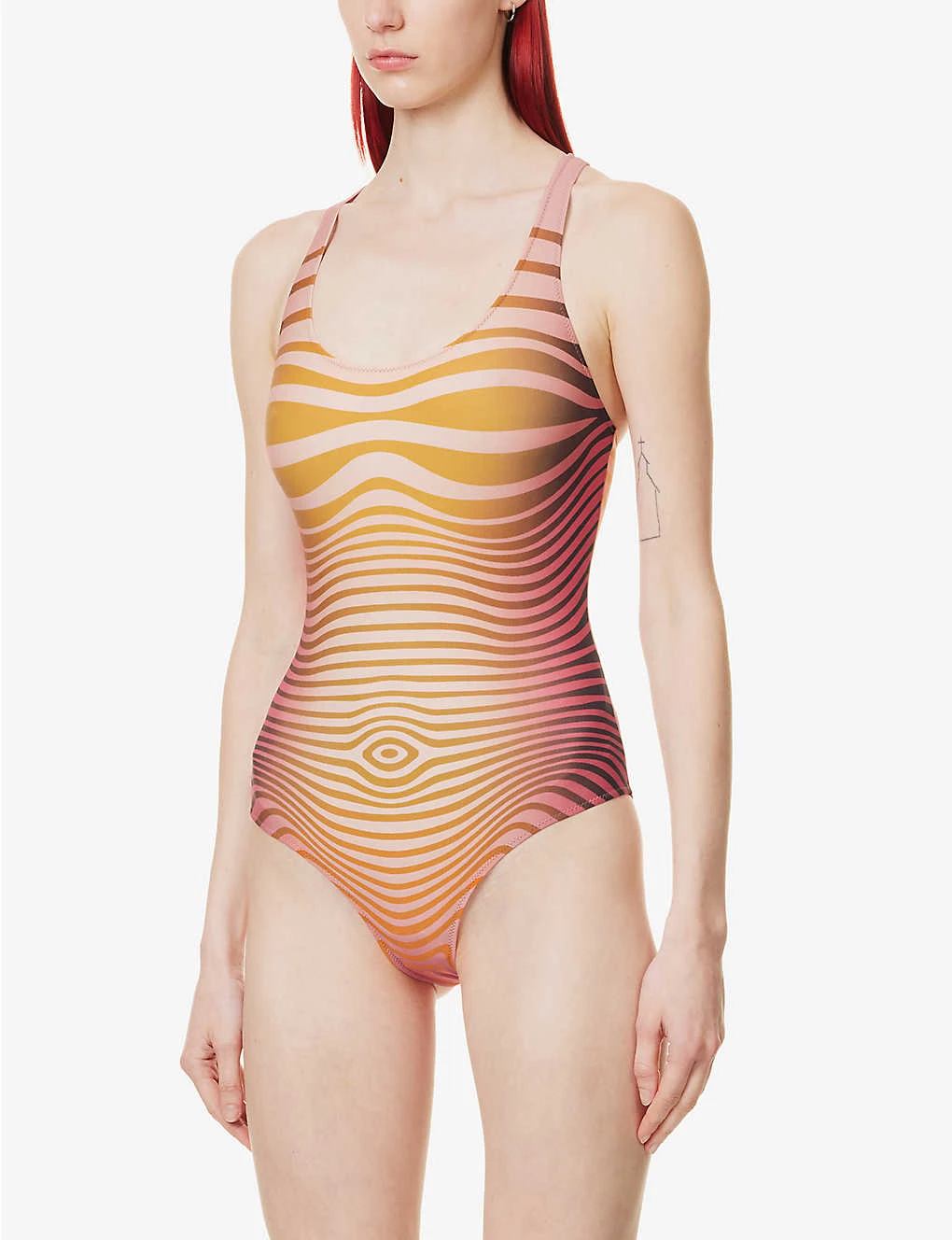 Jean Paul Gaultier Abstract-print Racerback Swimsuit 3 Jean Paul Gaultier Abstract-print Racerback Swimsuit - Image 3