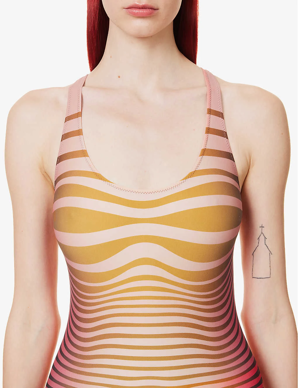 Jean Paul Gaultier Abstract-print Racerback Swimsuit 5 Jean Paul Gaultier Abstract-print Racerback Swimsuit - Image 5