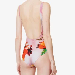 Jean Paul Gaultier Floral-print Fitted Swimsuit 8 Jean Paul Gaultier Floral-print Fitted Swimsuit -Outlet Pique Style Store R04137664 PINKYELLOW ALT03